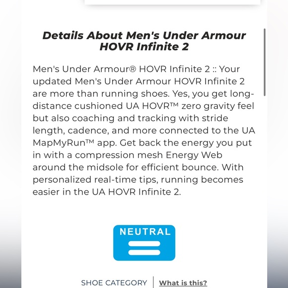 Under Armour HOVR Infinite 2 Running Shoes - Picture 2 of 12